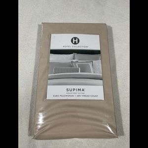 NIB Hotel Collection Contrast Flange (1) European‎ Sham in 2 Tone Pear